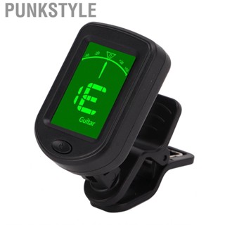 Punkstyle On Guitar Tuner ABS  Lightweight Portable Adjustable Angle Universal