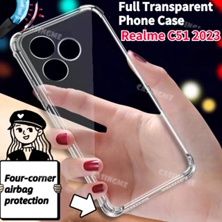 เคสโทรศัพท์มือถือ ซิลิโคนนิ่ม ใส กันกระแทก สําหรับ Realme C51 2023 C51 51C C 51 C51 2023 C51 51C C 51 4G 5G