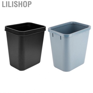 Lilishop Rectangle Waste Bin  Wear Resistant 8L Open Top Trash Can for Bathroom