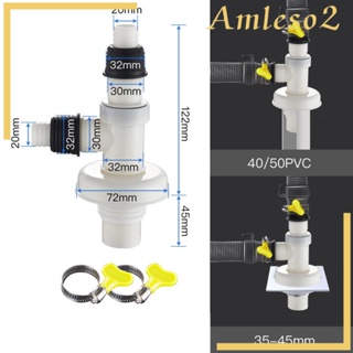[Amleso2] อะแดปเตอร์ท่อระบายน้ํา อเนกประสงค์ พร้อมตัวเชื่อมต่อท่อระบายน้ํา สําหรับอ่างล้างหน้า ห้องครัว ห้องน้ํา