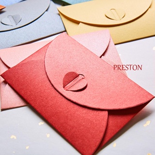 Preston ซองจดหมาย กระดาษไข่มุก หลากสี วินเทจ