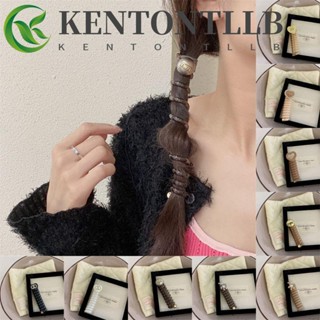 Kentontllb ยางรัดผม รูปตัวอักษร หมี คริสตัล สไตล์เกาหลี แฟชั่นสําหรับเด็ก