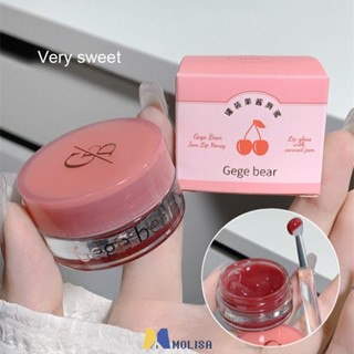 Gegebear Filling Jam Lip Gloss Makeup Student Lip Glaze Lip Gloss Mirror Water Light ราคาถูกลิปสติก MOLISA