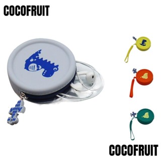 Cocofruit กระเป๋าสตางค์ ทรงกลม สําหรับใส่เครื่องสําอาง หูฟัง สายเคเบิ้ล