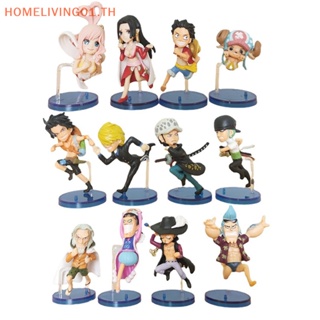 Onehome ฟิกเกอร์ ONE PIECE Luffy Zoro Sanji ขนาดเล็ก 6-8 ซม. 12 ชิ้น ต่อชุด