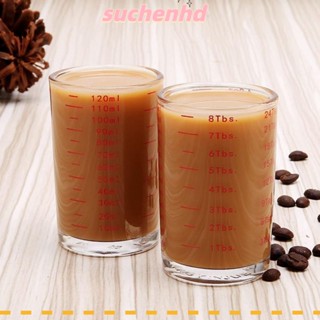 Suchenhd ถ้วยตวงกาแฟเอสเพรสโซ่ 120 มล. สีแดง 2 ชิ้น