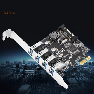 อะแดปเตอร์การ์ดไรเซอร์แปลง USB 3.0 PCI Express PCI E เป็น USB 3.0 4 พอร์ต 5 Gbps [Bellare.th]