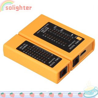 SOLIGHTER เครื่องทดสอบสายเคเบิล HDMI 2 in 1 สําหรับ RJ45 Cat5 Cat6