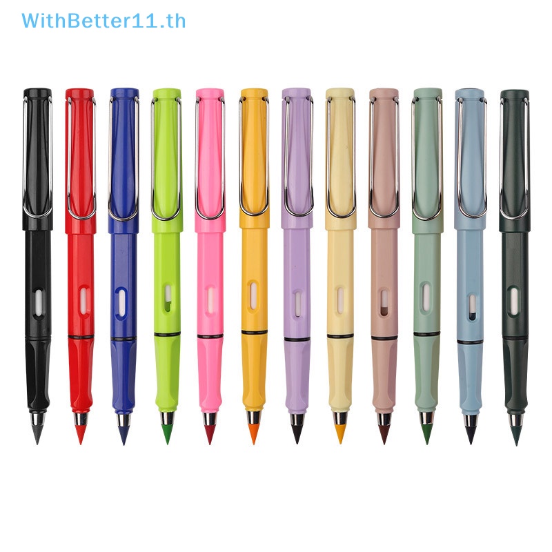 Better ไส้ดินสอ ลบได้ หลากสี แบบเปลี่ยน สําหรับวาดภาพศิลปะ ร่างภาพ 12 ชิ้น