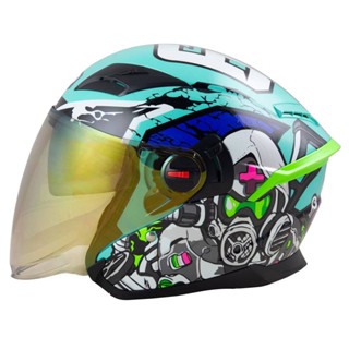 หมวกกันน็อค RANDOM HELMET Air Force - BIO19 ฟ้ามิ้นท์