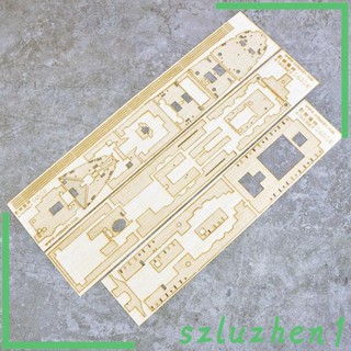 [Szluzhen1] ดาดฟ้าไม้ 1:400 พร้อมโซ่สมอ สําหรับโมเดลเรือ Academy 14215 DIY