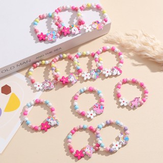 การ์ตูน สร้างสรรค์ ไม้ ยูนิคอร์น สร้อยข้อมือ เด็กผู้หญิงน่าร…