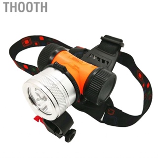 Thooth Head Lamp  Aluminum Alloy Diving Headlamp Rust Prevention 2 Kinds Lights for Fishing