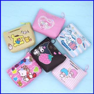 Gp1 กระเป๋าสตางค์ ใบสั้น ลายการ์ตูน Sanrio mymelody Kuromi Cinnamoroll Pompom Purin น่ารัก แฟชั่น เรียบง่าย