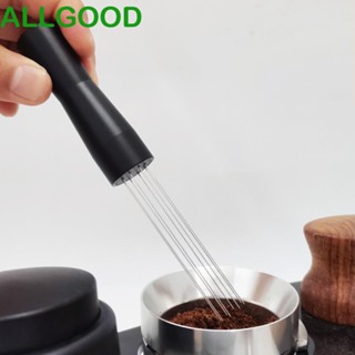 Allgoods เข็มคนผงกาแฟ สเตนเลส ด้ามจับอลูมิเนียม 6 เข็ม