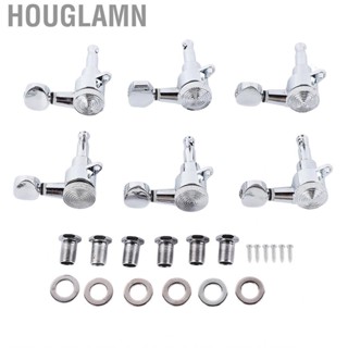 Houglamn Electric Guitar Tuning Peg  Metal Wide Compatibility Locking Tuner 6Pcs for Replacement