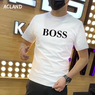 Acland เสื้อยืดผู้ชาย ผู้ชายเสื้อเชิ้ต เสื้อยืด ผ้านุ่ม ใส่สบาย ไม่หด ไม่ต้องรีด MTX2390KIY 37Z230911