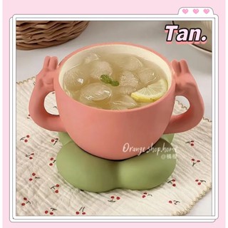 ชุดจานรองแก้วกาแฟเซรามิค ลายน่ารัก แบบสร้างสรรค์ ของขวัญวันเกิด
