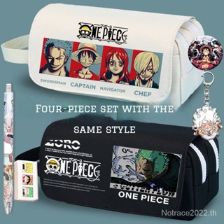 ★One Piece★กล่องดินสอ ขนาดใหญ่ จุของได้เยอะ ลายการ์ตูนลูฟี่ สไตล์ญี่ปุ่น สําหรับใส่เครื่องเขียนนักเรียน