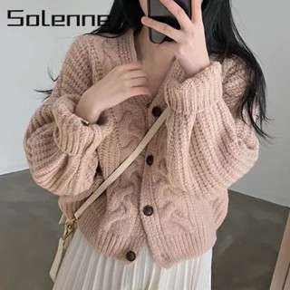 Solenne เสื้อคลุม เสื้อกันหนาว นุ่มนวล เท่ สบาย น่ารัก A21K02437Z230912