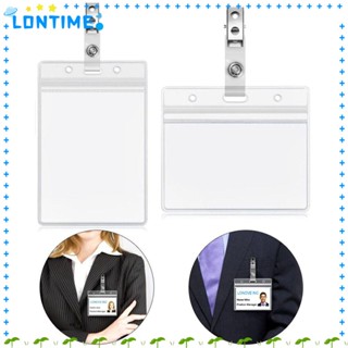 Lontime กระเป๋าใส่บัตรเครดิต PVC กันฝุ่น อเนกประสงค์ สําหรับผู้หญิง และผู้ชาย