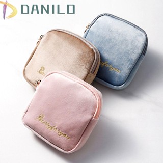 Danilo กระเป๋าผ้าอนามัย น่ารัก สีพื้น เรียบง่าย สร้างสรรค์ สําหรับเดินทาง 1 ชิ้น