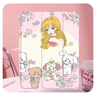 พับได้ เคาไอแพด ลายการ์ตูน เคสใสไอแพด Mikko ไอเเพด 10.2 gen7/8/9 iPad gen10 ipad Pro11 2018-2022 ipad 10.9 Air4/5 mini45