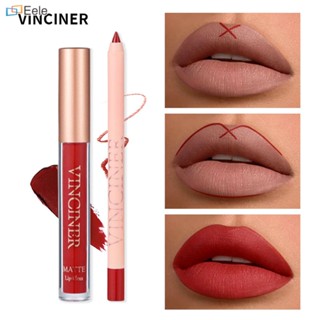 VINCINER 12Color Matte Lip Glaze Lip Liner LongLasting Nude Lipstick Pen Intense Pigmentation ผลิตภัณฑ์แต่งหน้ายอดนิยม Popular Lip Color Beauty Influencer Favorites Lip Makeup (จัดส่งในวันนี้)