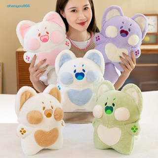 Stn- หมอนตุ๊กตานุ่ม รูปการ์ตูนแมวยิ้มน่ารัก สําหรับกอดโซฟา