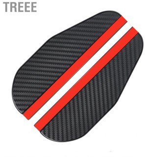 Treee Rearview Mirror Rain Visor Eyebrow Carbon Fiber Style  Sunproof Universal for Car