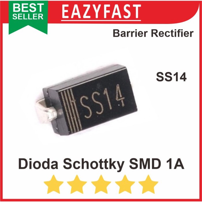 Schottky SMD 1A SS14 1N5819 SS 14 1 A Barrier Rectifier Diode D