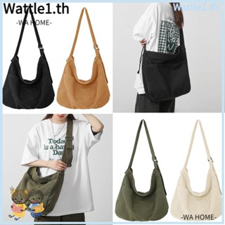 Wttle Canva Hobo กระเป๋าสะพายไหล่ ความจุขนาดใหญ่ เหมาะกับการเดินทาง ทํางาน โรงเรียน สําหรับผู้หญิง และผู้ชาย