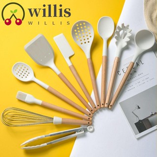 Willis ทัพพีซิลิโคน ด้ามจับไม้ อเนกประสงค์ สําหรับตักซุป