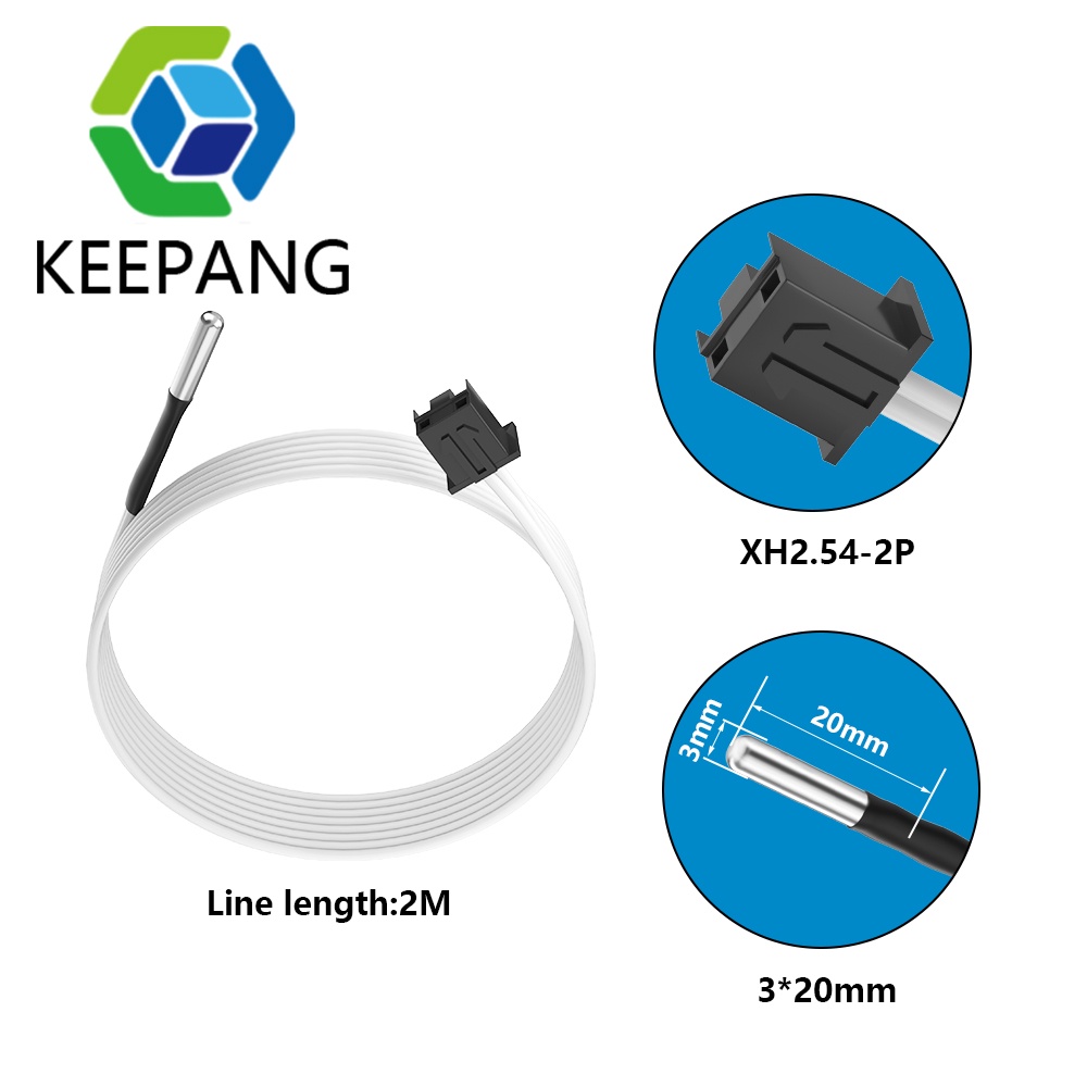 HT-NTC100K 3D Printer Thermistor Temperature Sensor for High Temperature Filament B3950 Thermistor F