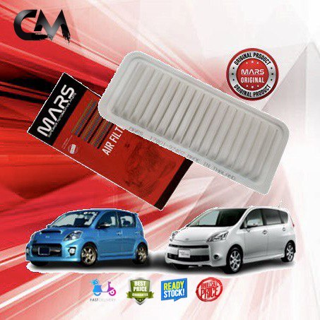 MARS PERFORMANCE - ไส้กรองอากาศเครื่องยนต์ TOYOTA PASSO K3 1.3 QNC10 / TOYOTA PASSO SETTE 3SZ M502 M
