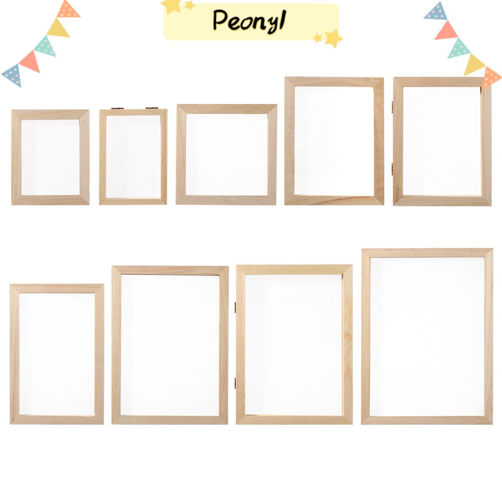 Pdony แม่พิมพ์ไม้ ตาข่าย สําหรับทํากระดาษ ของขวัญ