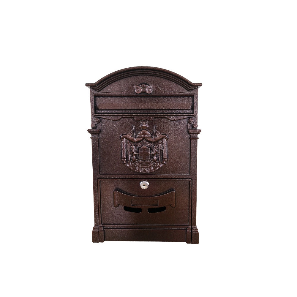 GlobalHouse HATO ตู้จดหมาย รุ่น BROOK-01 ขนาด 8.8x25.5x40.5 ซม.ทองแดง สินค้าของแท้คุณภาพดี