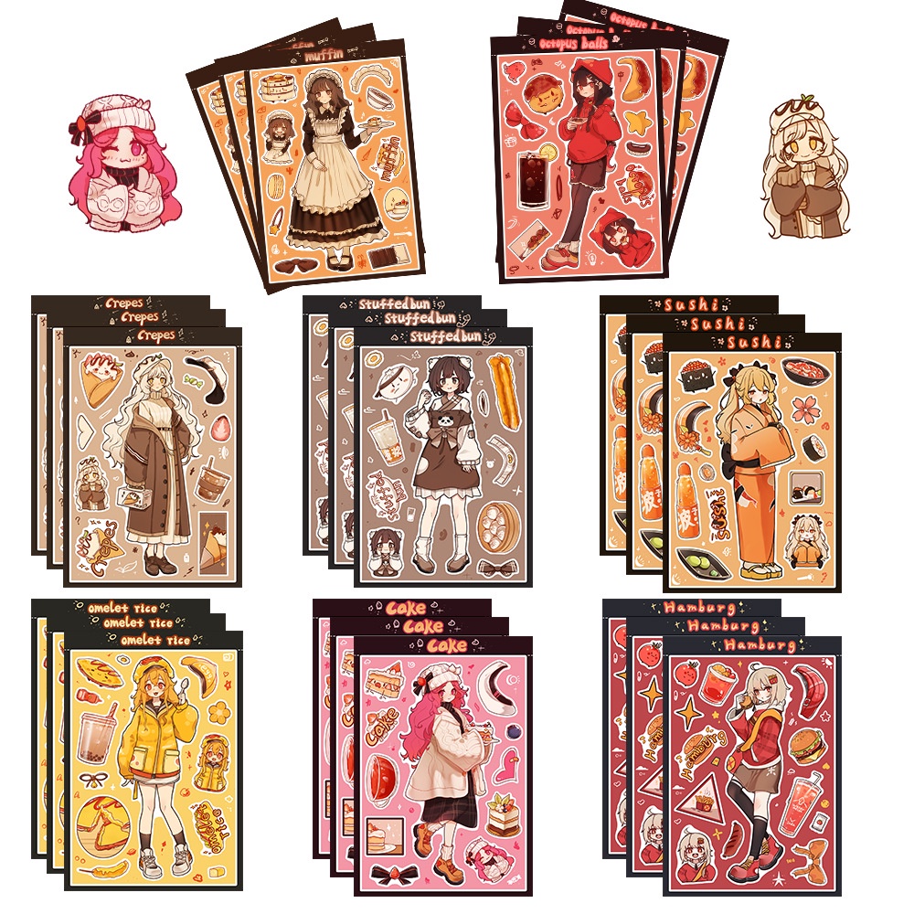 Lanlanstickersworld สติกเกอร์ ลายกราฟฟิตี้ หัวใจน่ารัก สําหรับติดตกแต่งหมวกกันน็อค จักรยาน 8 ชิ้น