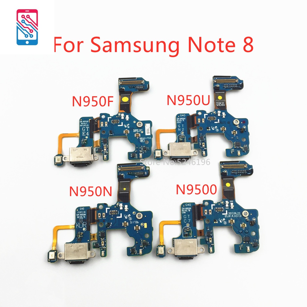 แท้ พอร์ตชาร์จ USB สายเคเบิลอ่อน แบบเปลี่ยน สําหรับ Samsung Galaxy Note 8 Note8 N950F N950U N950N N9500