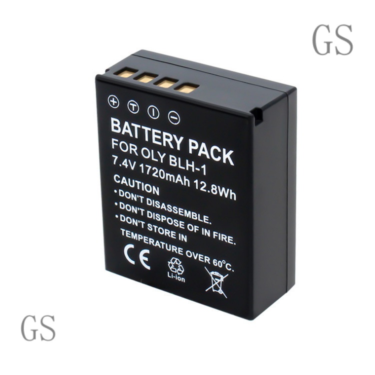 GS for Olympus Camera E-M1 M1x Full Decoding Battery Accessories Lithium Battery Blh1