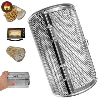 Rotisserie ตะกร้าสเตนเลส ทนความร้อน สําหรับย่างอาหาร เตาอบ S…