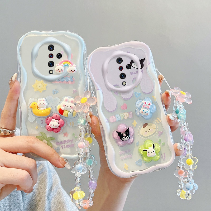เคส vivo s1 pro เคสโทรศัพท์มือถือ ลายตุ๊กตา 3D สีครีม สําหรับ