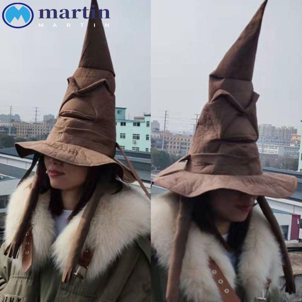 Martin หมวกแม่มด หมวกคอสเพลย์ สีน้ําตาล ทนทาน สําหรับเด็ก