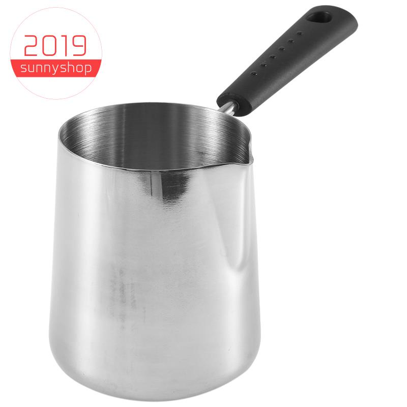 [sunnyshop2019] หม้ออุ่นเนยนม กาแฟตุรกี สเตนเลส พร้อมพวยกา สําหรับชงชา ทําความร้อน