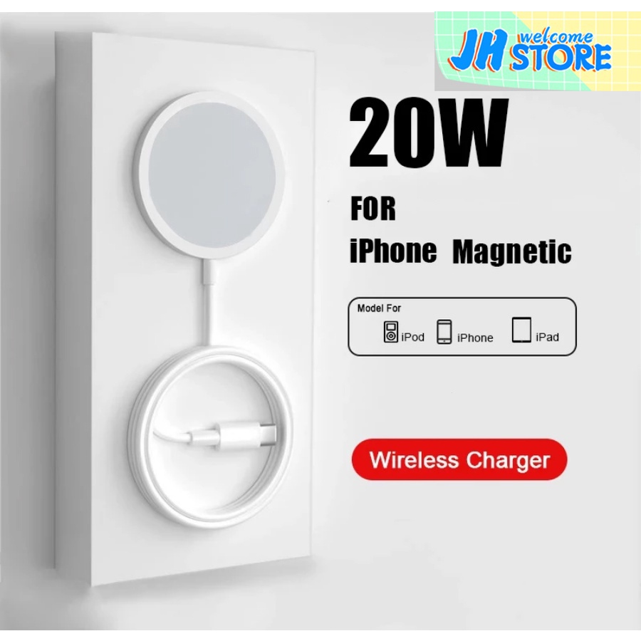 แท่นชาร์จแม่เหล็กไร้สาย 20W แบบชาร์จเร็ว สําหรับ IPhone 13 Pro Max 12 Mini 11 Mac