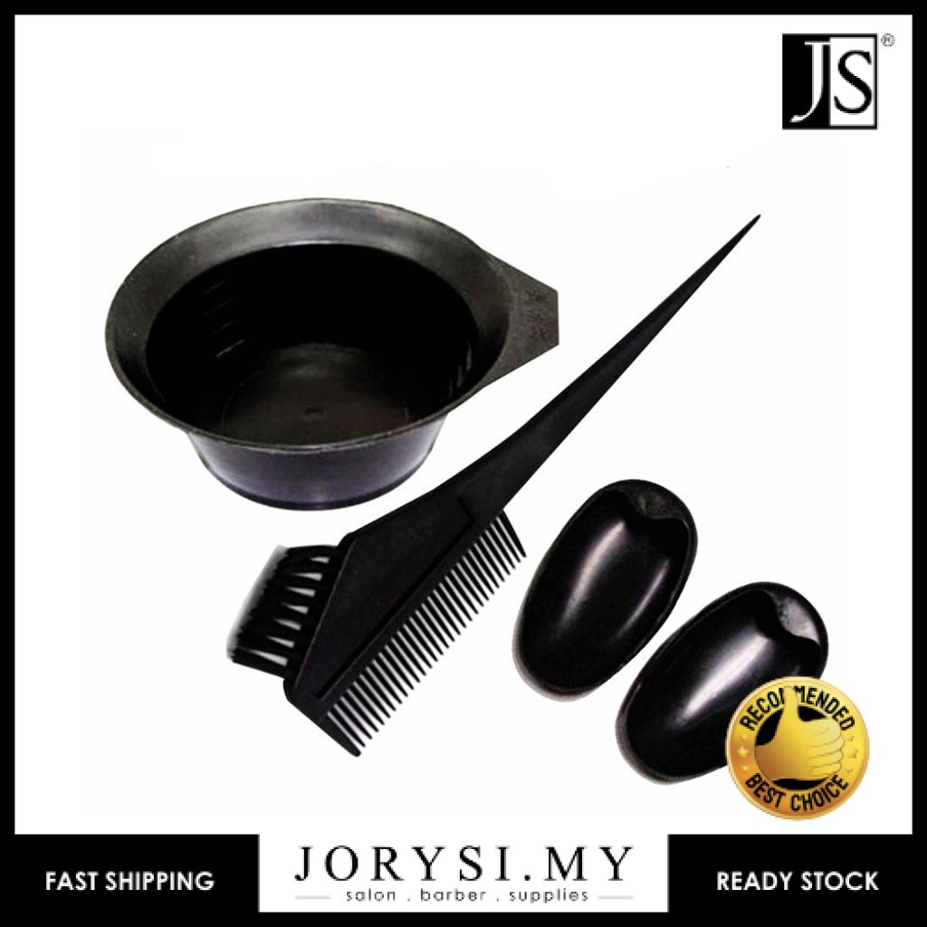 HAIR DYE SET (HAIR DYE BOWL, EARMUFF, BRUSH) (JS)