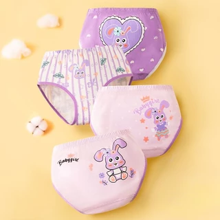 ชุดชั้นใน กางเกงขาสั้น ผ้าฝ้าย ลายการ์ตูน Sanrio Cinnamoroll สําหรับเด็กผู้หญิง