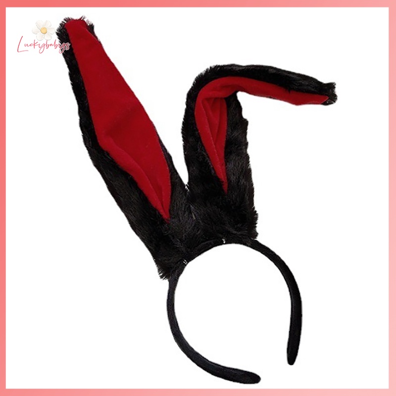 Luckybabys>หญิงน่ารักสาว Lolita คอสเพลย์ปุยตุ๊กตาหวานยาวกระต่ายหูผม Hoop การ์ตูนอะนิเมะ Headpiece ใหม่ - รูปที่ 3