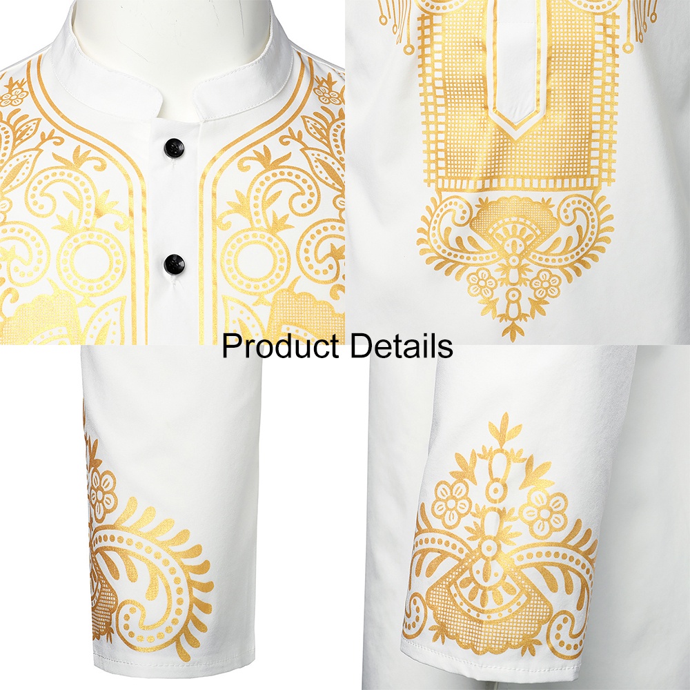 เสื้อเชิ้ตลําลอง ทรงโท้ท ตัวยาว สไตล์ดูไบ อิสลาม สําหรับผู้ชายชาวมุสลิม