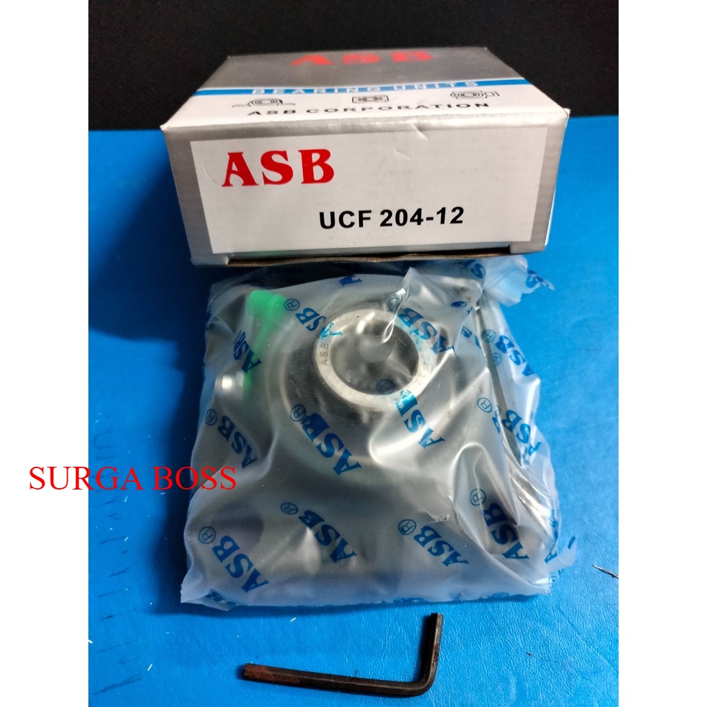 UCF 204-12 ยี่ห้อ ASB (เพลา 3/4 นิ้ว) (ราคาต่อชิ้น)
